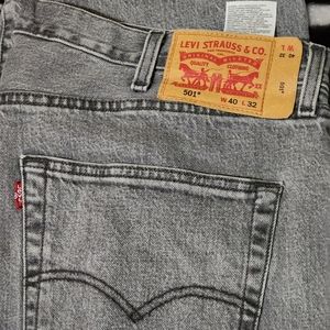 Levi's 501 Grey Jeans 40x33